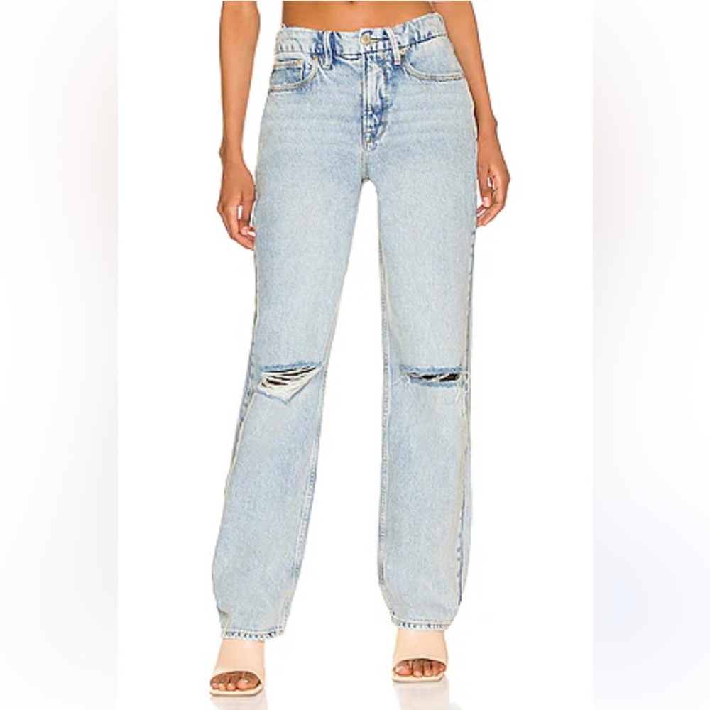 Good American 90s Ripped High Waist Relaxed Jeans | 6 |